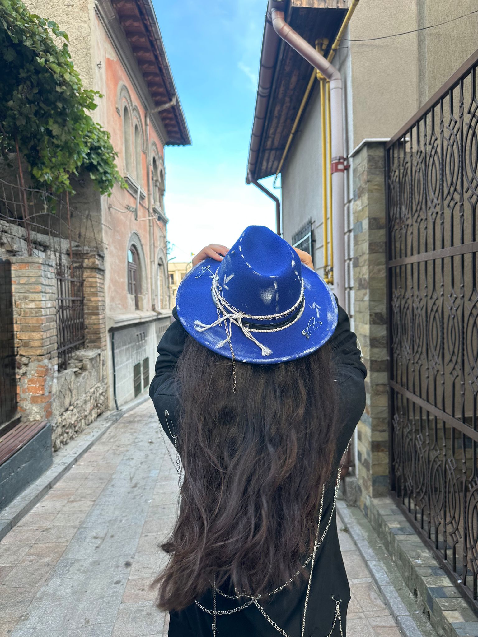 Blue Essence Hat - Handpainted Premium - Allabout_painting