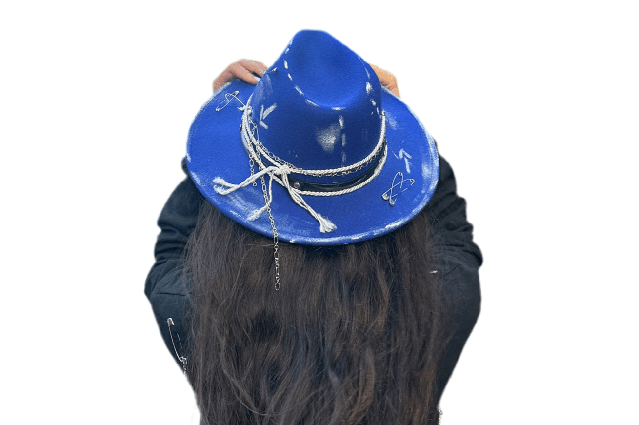 Blue Essence Hat - Handpainted Premium - Allabout_painting