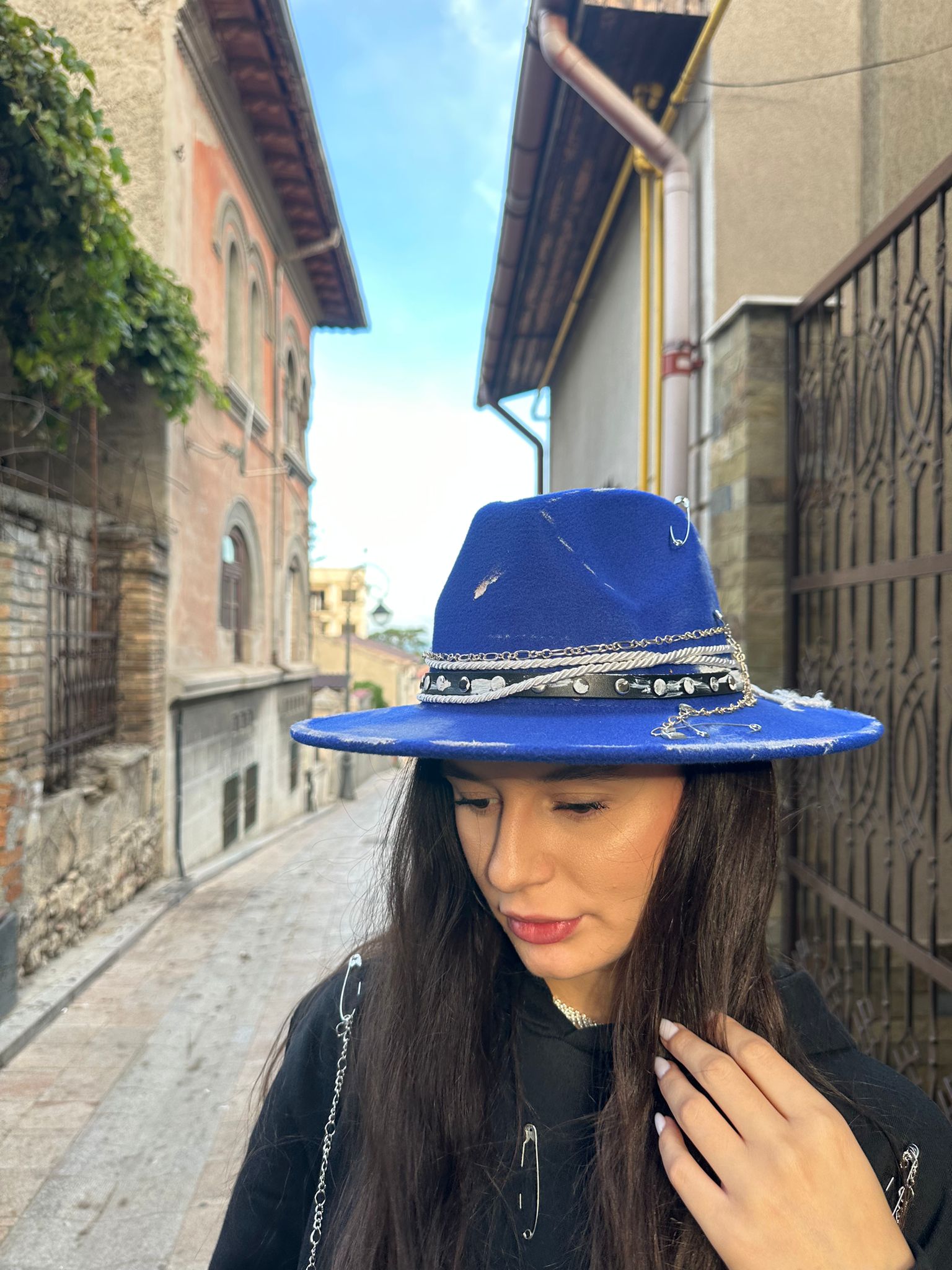 Blue Essence Hat - Handpainted Premium - Allabout_painting
