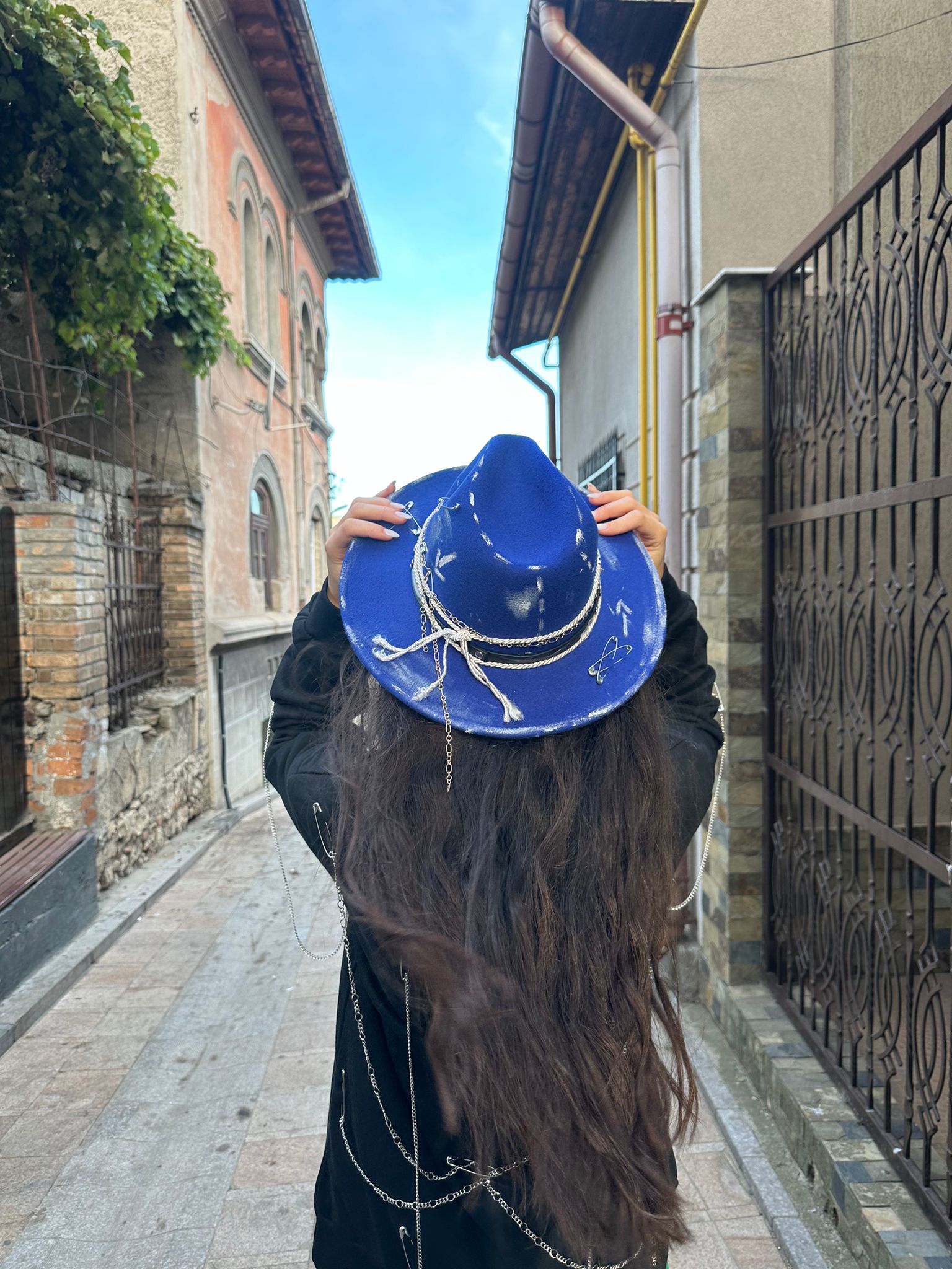Blue Essence Hat - Handpainted Premium - Allabout_painting