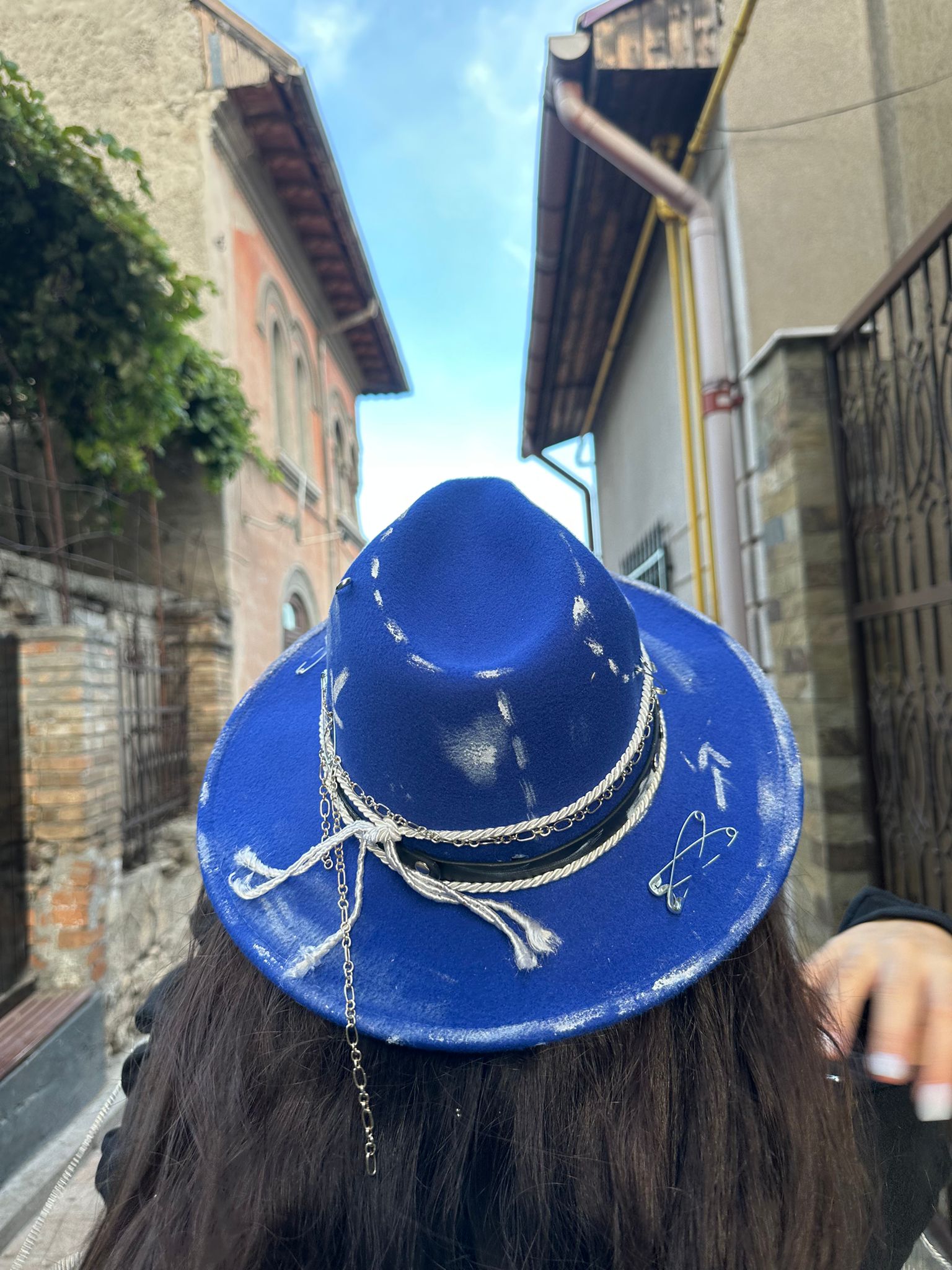 Blue Essence Hat - Handpainted Premium - Allabout_painting