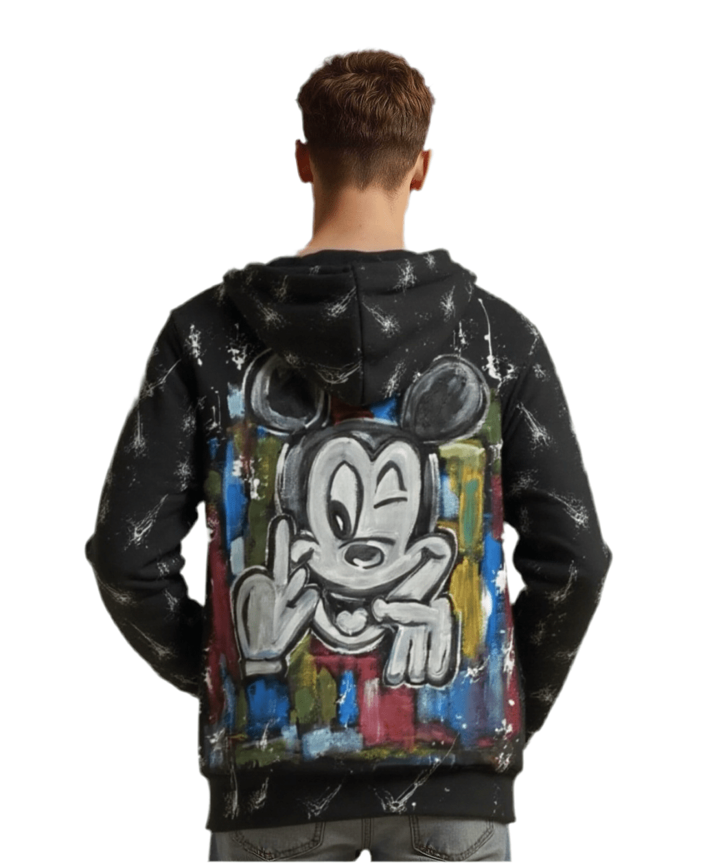 Hand painted mickey hoodie - Allabout_painting