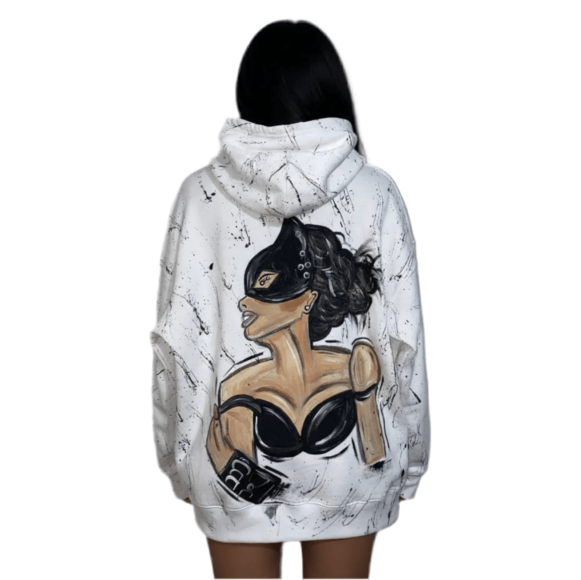 Hoodie Feminin Artistic - Handpainted Premium - Allabout_painting