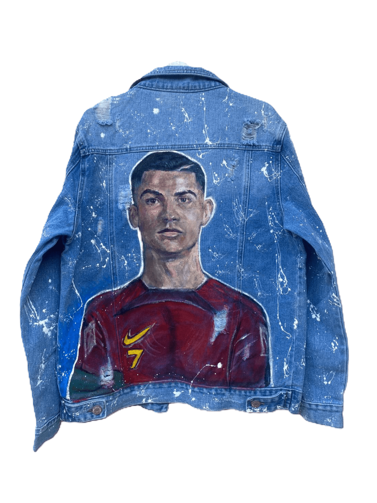 Jachetă Denim Cristiano - Handpainted Premium - Allabout_painting