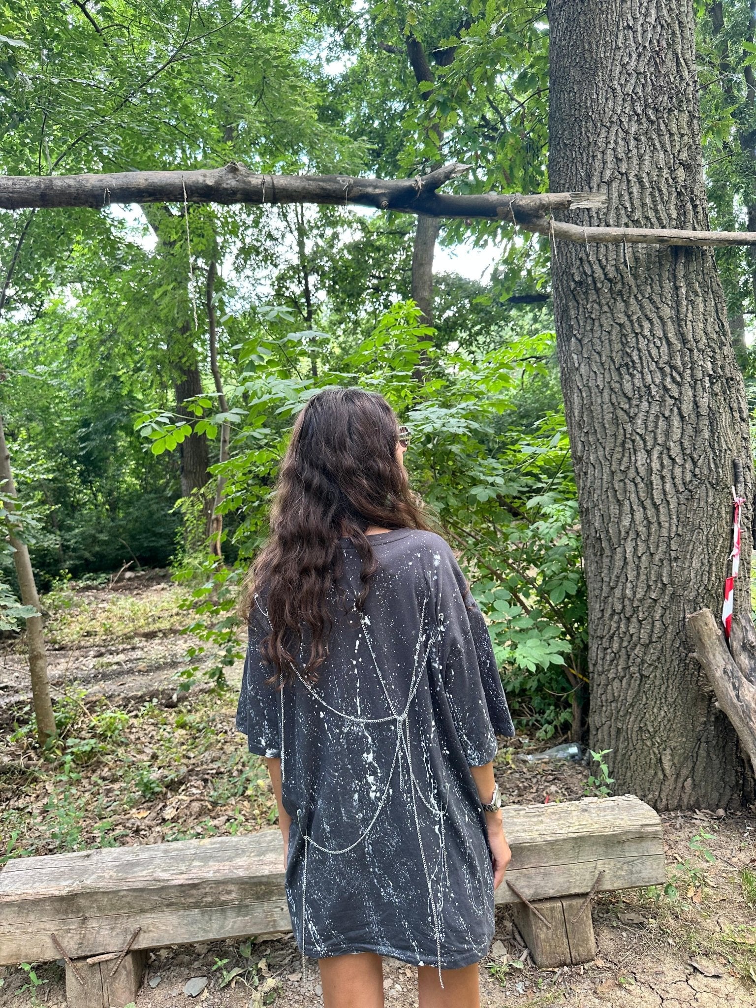 Oversize splash t shirt - Allabout_painting