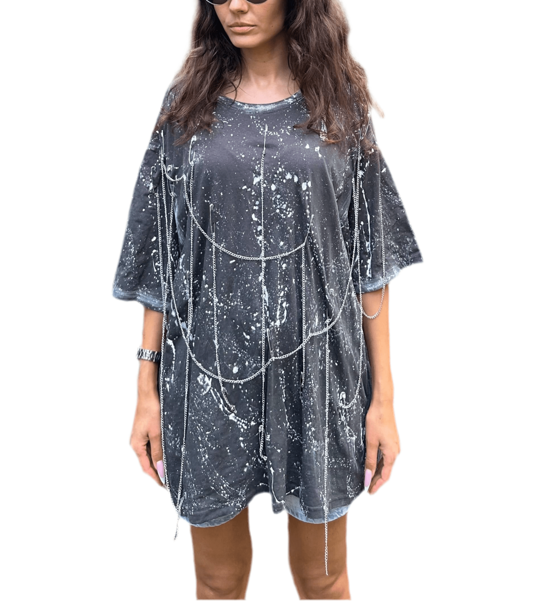 Oversize splash t shirt - Allabout_painting