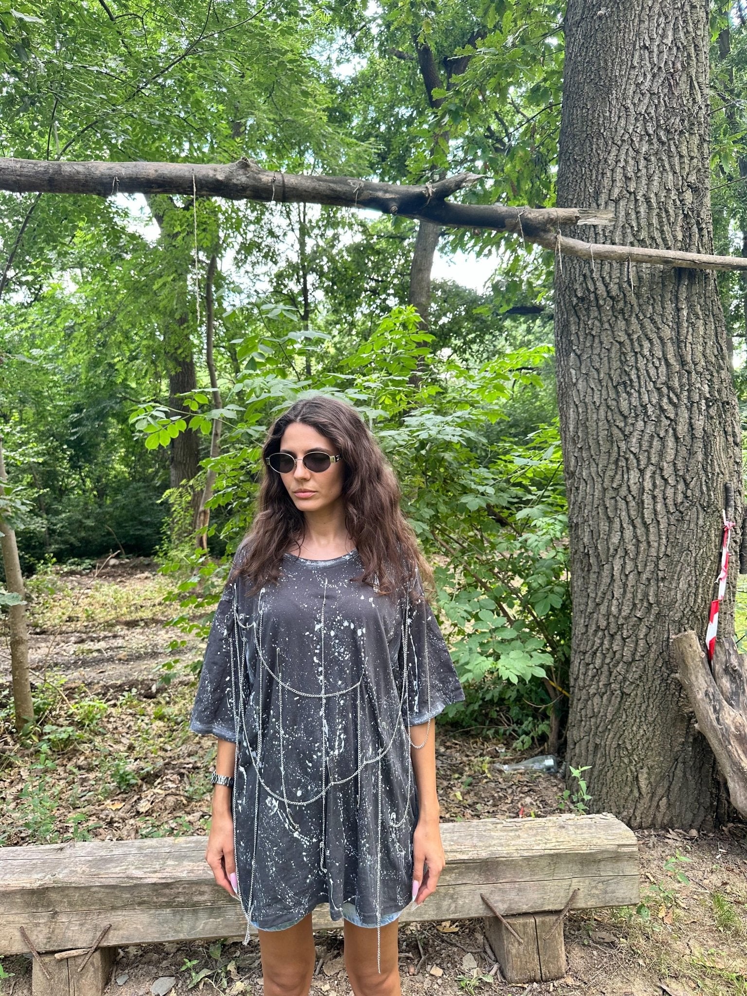 Oversize splash t shirt - Allabout_painting