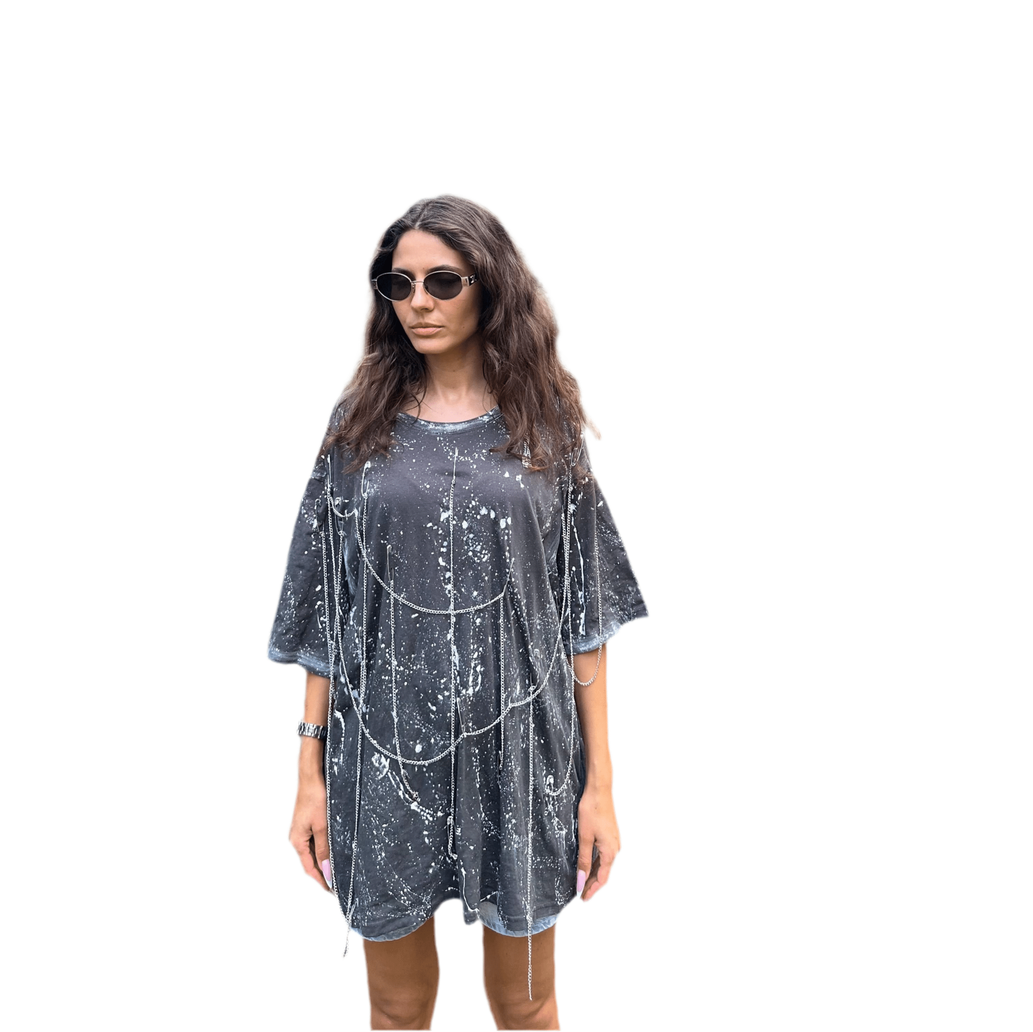 Oversize splash t shirt - Allabout_painting