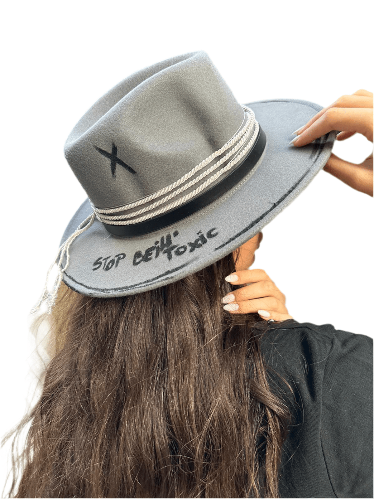 Pălărie Stop Bein' Toxic - Handmade Premium - Allabout_painting