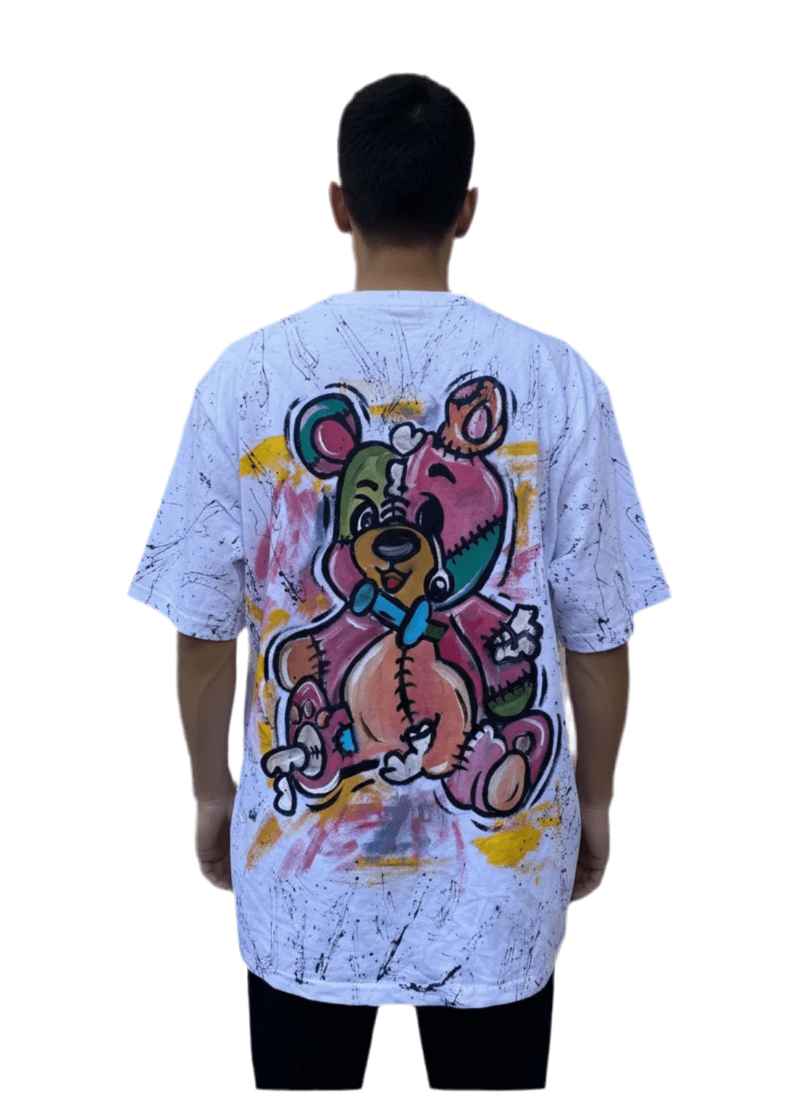 Teddy Bear t shirt Handpainted - Allabout_painting