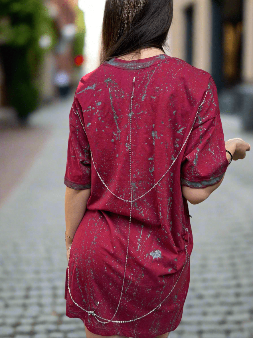 Tricou accesorizat grey touch - Allabout_painting