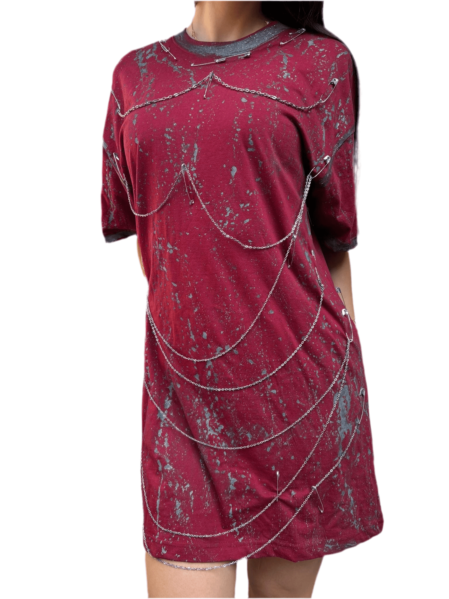 Tricou accesorizat grey touch - Allabout_painting