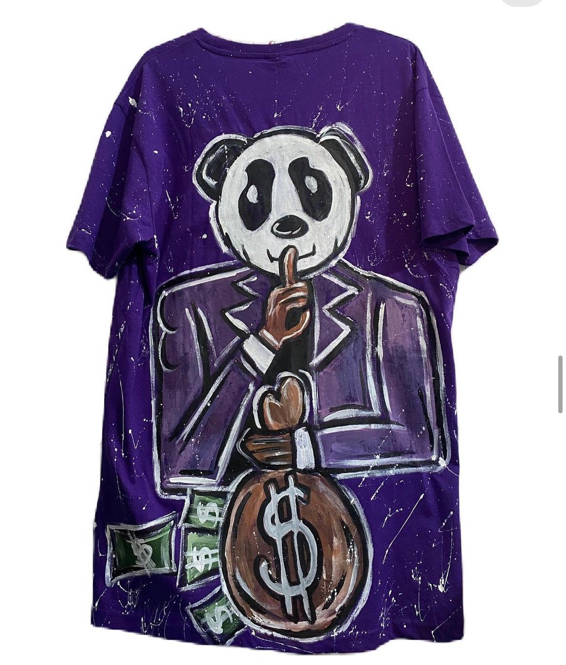 Tricou Panda Art - Handpainted Premium - Allabout_painting