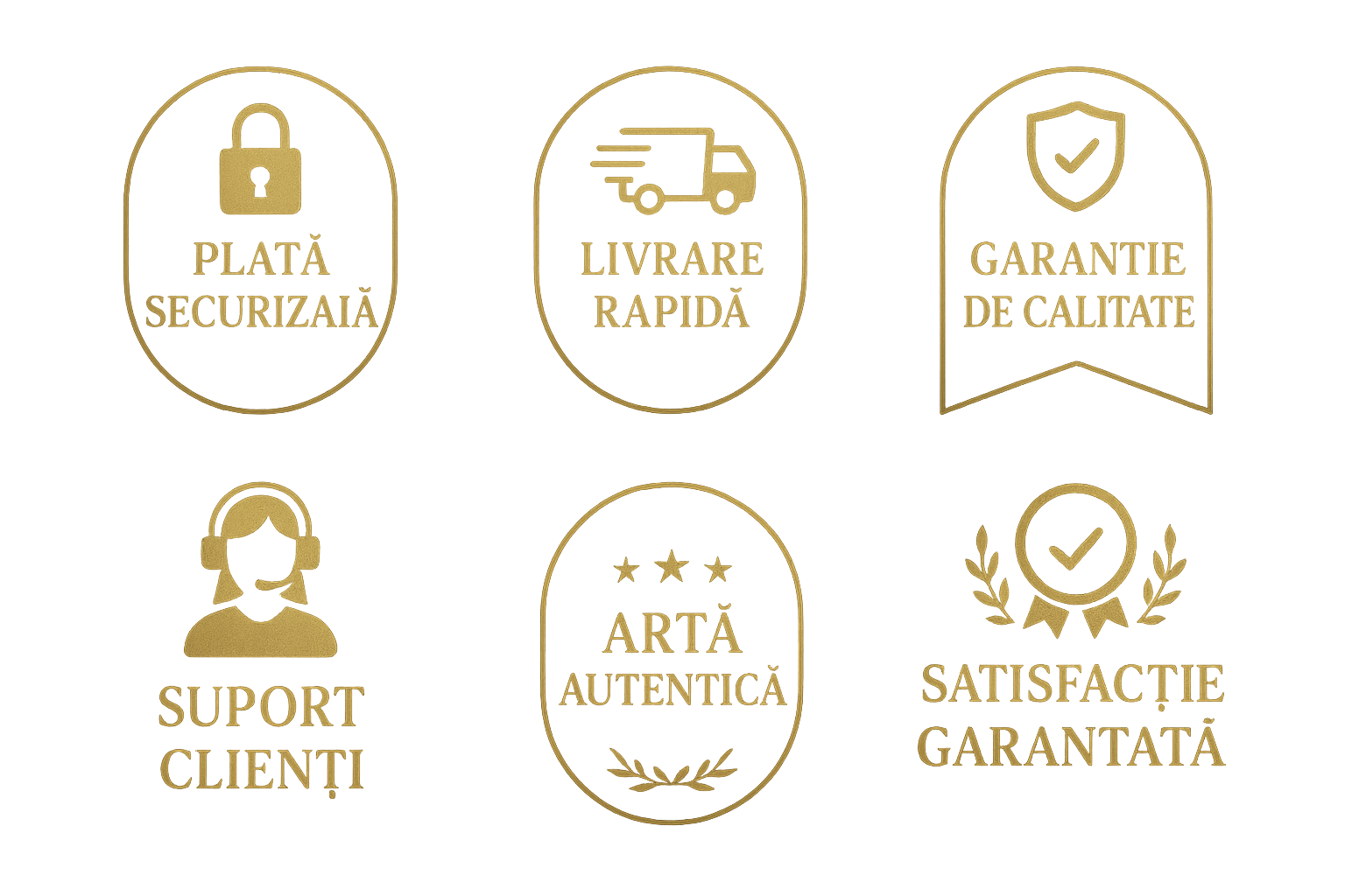 Trust badges în română pentru Allabout_painting