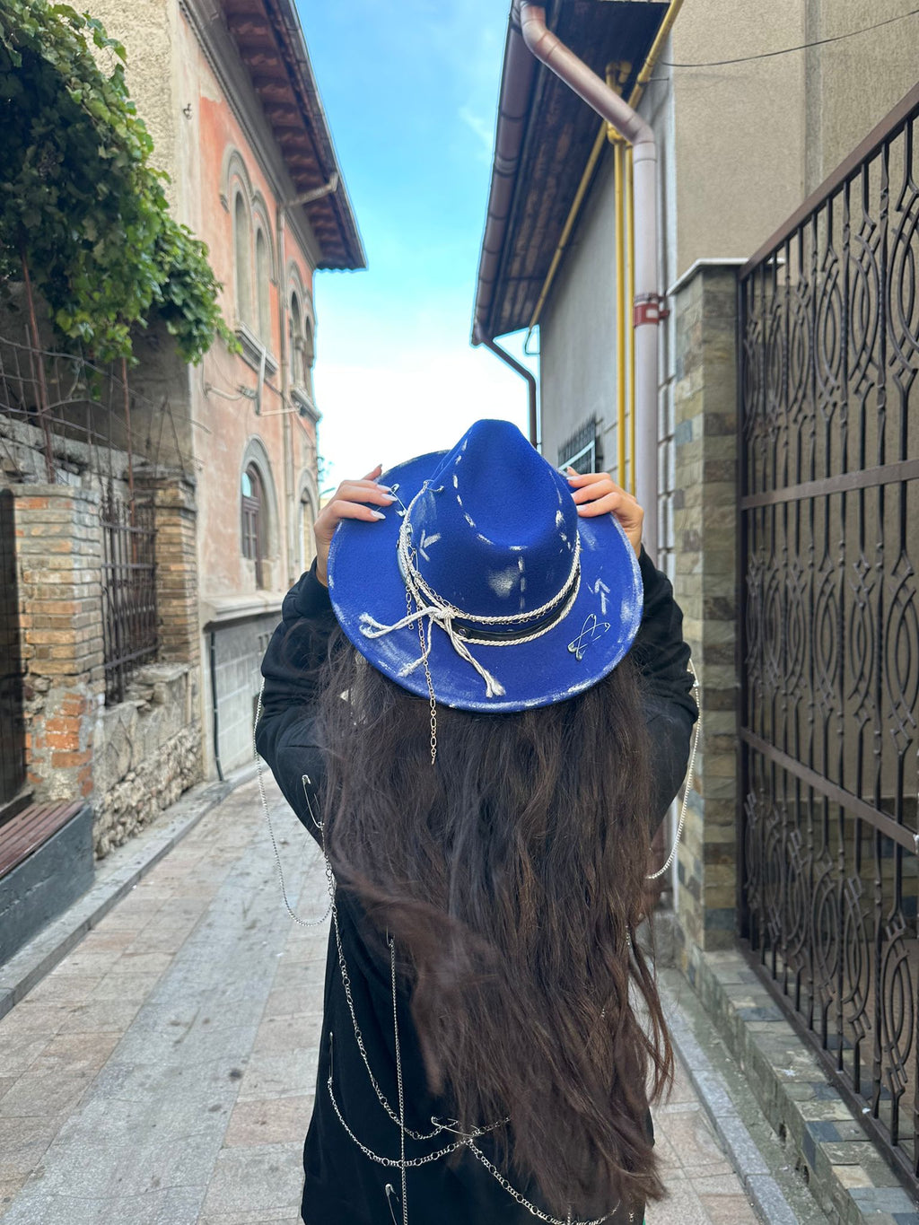 Blue Essence Hat - Handpainted Premium - Allabout_painting
