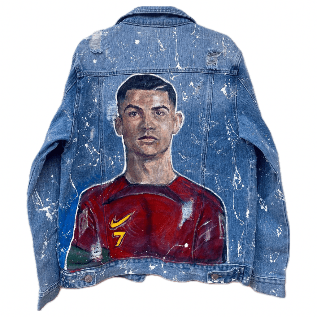 Jachetă Denim Cristiano - Handpainted Premium - Allabout_painting