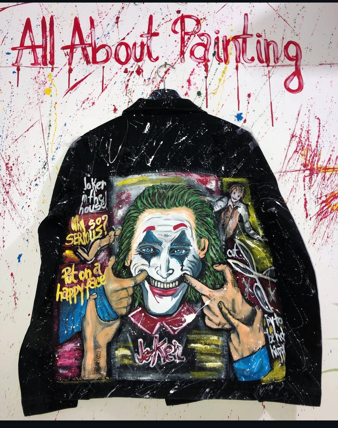 Jacheta denim joker - Allabout_painting