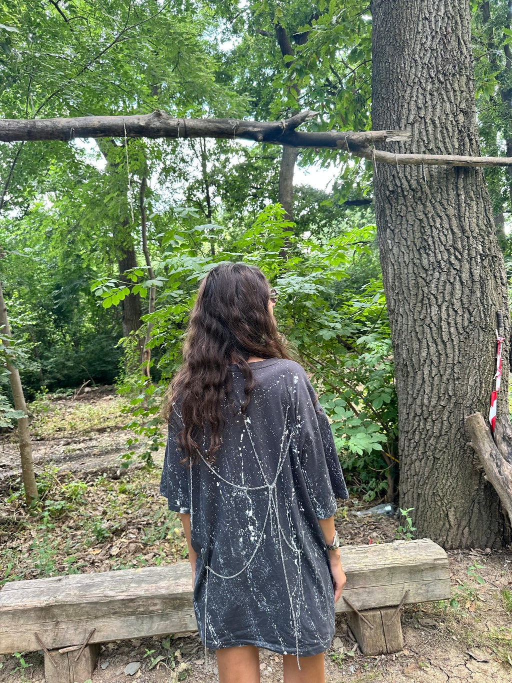 Oversize splash t shirt - Allabout_painting