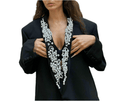 Sacou accesorizat manual cu perle - Allabout_painting