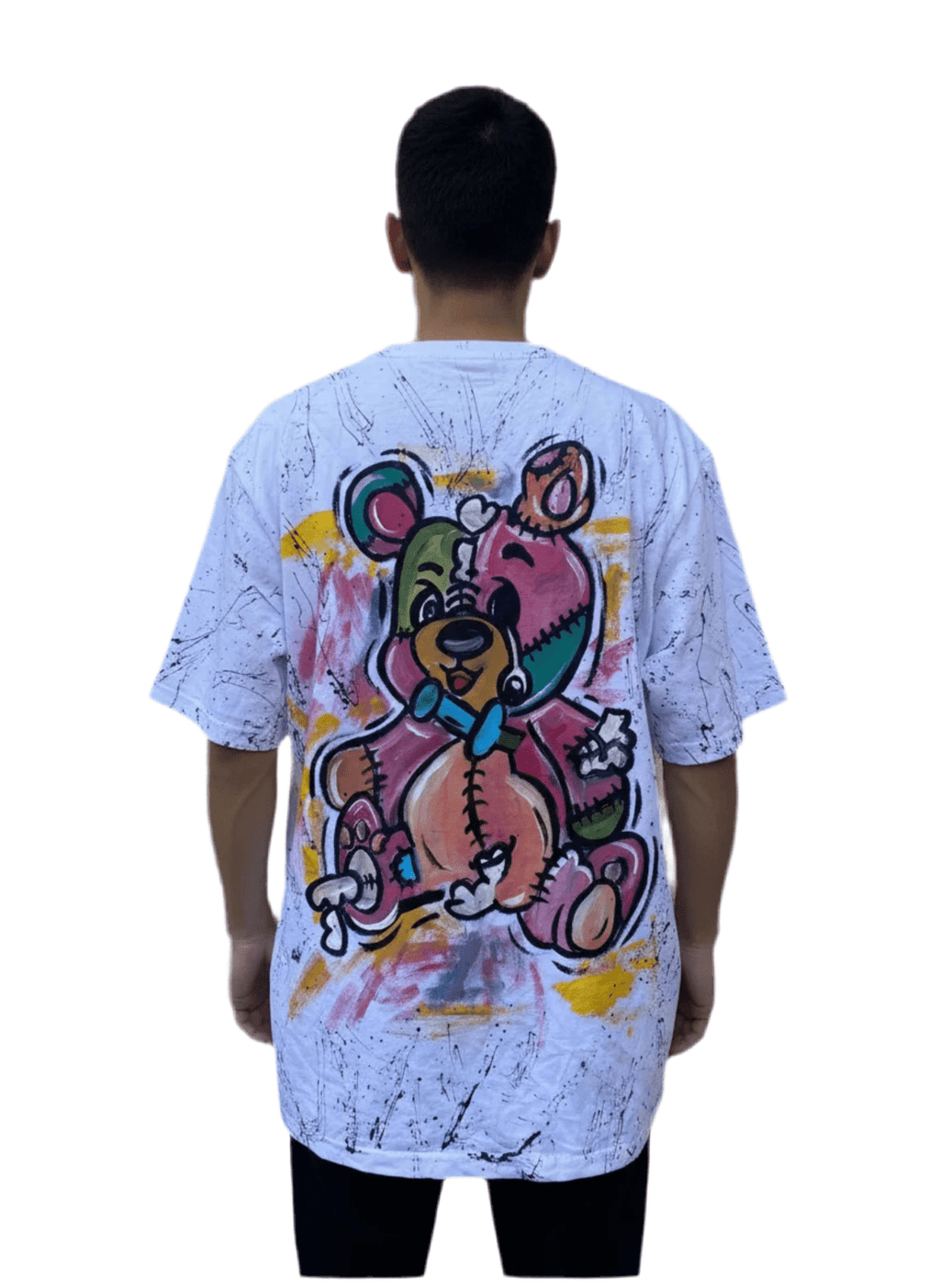 Teddy Bear t shirt Handpainted - Allabout_painting